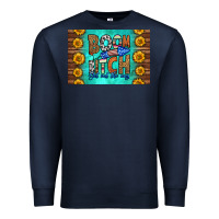 Navy boom bitch get out the way skinny metal can holder Premium Sweatshirt - HRA Design Shop