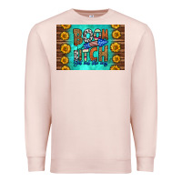 Pale Pink boom bitch get out the way skinny metal can holder Premium Sweatshirt - HRA Design Shop