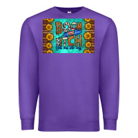 Purple boom bitch get out the way skinny metal can holder Premium Sweatshirt - HRA Design Shop