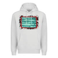 Dove Grey cowhide bandana wood background Premium Hoodie - AdoDesignShop