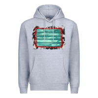 Heather Grey cowhide bandana wood background Premium Hoodie - AdoDesignShop