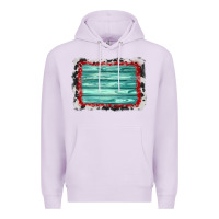Lilac cowhide bandana wood background Premium Hoodie - AdoDesignShop