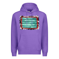 Purple cowhide bandana wood background Premium Hoodie - AdoDesignShop