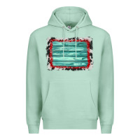 Seafoam cowhide bandana wood background Premium Hoodie - AdoDesignShop