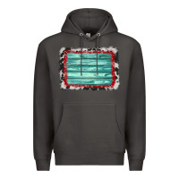 Smoke cowhide bandana wood background Premium Hoodie - AdoDesignShop