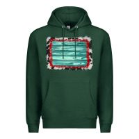 Sports Green cowhide bandana wood background Premium Hoodie - AdoDesignShop