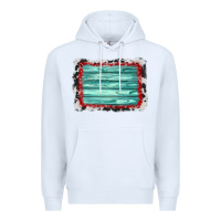 White cowhide bandana wood background Premium Hoodie - AdoDesignShop