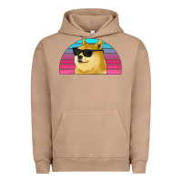 Pigment Burro doge coin bitcoin hodl retro sunset Urban Hoodie - Jasminsmagicworld