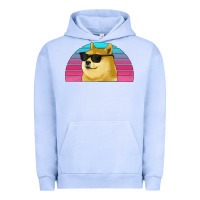 Pigment Grape Ice doge coin bitcoin hodl retro sunset Urban Hoodie - Jasminsmagicworld