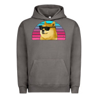 Pigment Tornado doge coin bitcoin hodl retro sunset Urban Hoodie - Jasminsmagicworld