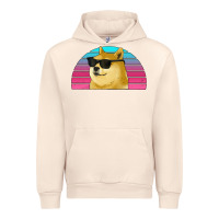 Sandshell doge coin bitcoin hodl retro sunset Urban Hoodie - Jasminsmagicworld