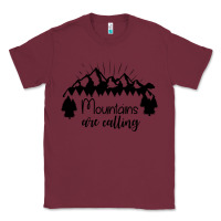 Burgundy Mountains Classic Tee - Unal Design