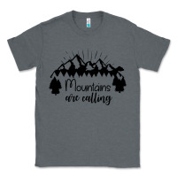 Charcoal Heather Mountains Classic Tee - Unal Design