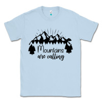 Dusty Blue Mountains Classic Tee - Unal Design