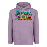Lavender blessed mom sunflower Heavyweight Hoodie - Zillion Design Studio