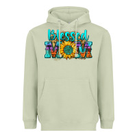 Matcha blessed mom sunflower Heavyweight Hoodie - Zillion Design Studio