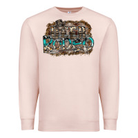 Pale Pink deer rodeo Premium Sweatshirt - SublimationCraftShop