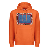 Carrot cowhide bandana denim background Premium Hoodie - AdoDesignShop