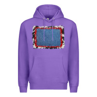 Purple cowhide bandana denim background Premium Hoodie - AdoDesignShop