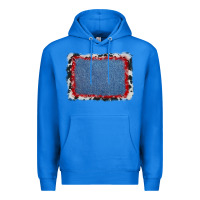 True Royal cowhide bandana denim background Premium Hoodie - AdoDesignShop