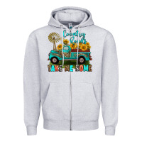 Heather Grey country roads take me home Zipper Hoodie - RanaPortraitStore