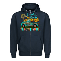 Navy country roads take me home Zipper Hoodie - RanaPortraitStore