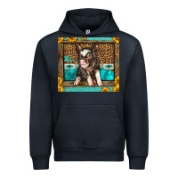 Navy Western Cute Pig Urban Hoodie - LillyAllenDesigns