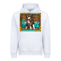 White Western Cute Pig Urban Hoodie - LillyAllenDesigns