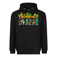 Black blessed mini Heavyweight Hoodie - Zillion Design Studio