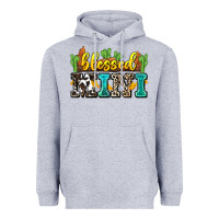 Heather Grey blessed mini Heavyweight Hoodie - Zillion Design Studio
