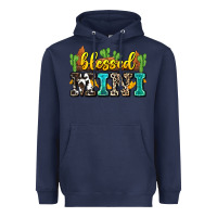 Navy blessed mini Heavyweight Hoodie - Zillion Design Studio