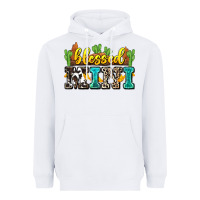 White blessed mini Heavyweight Hoodie - Zillion Design Studio