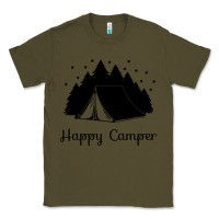 Army Green camping Classic Tee - Unal Design