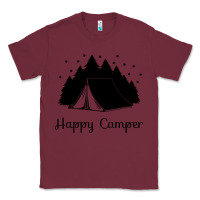Burgundy camping Classic Tee - Unal Design