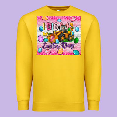 I Dig Easter Day 20oz Tumbler Premium Sweatshirt Designed By Neo Western