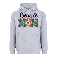 Heather Grey western beagle mom Heavyweight Hoodie - RanaPortraitStore