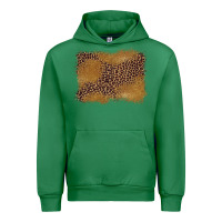 Emerald leopard background Urban Hoodie - BarkalooDesign