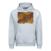 Heather Grey leopard background Urban Hoodie - BarkalooDesign