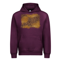 Mauve Wine leopard background Urban Hoodie - BarkalooDesign