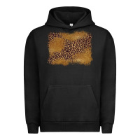 Pigment Black leopard background Urban Hoodie - BarkalooDesign