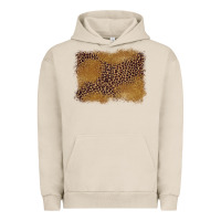 Pigment French Oak leopard background Urban Hoodie - BarkalooDesign