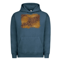 Pigment Midnight Navy leopard background Urban Hoodie - BarkalooDesign
