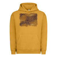 Pigment Peanut Butter leopard background Urban Hoodie - BarkalooDesign