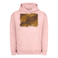 Pigment Salmon leopard background Urban Hoodie - BarkalooDesign