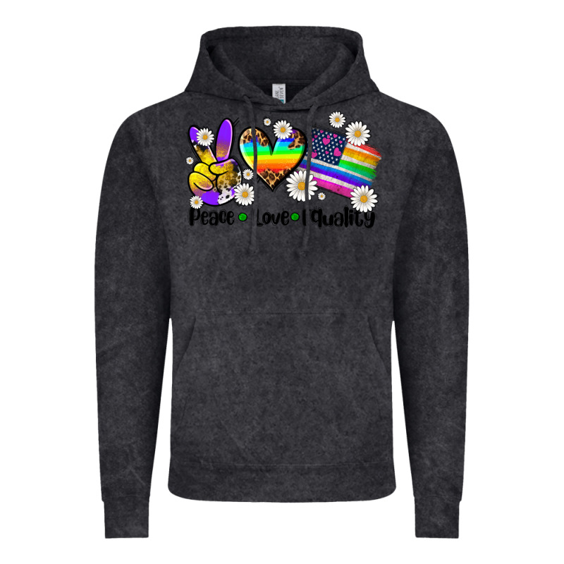 Peace Love  Equality Vintage Hoodie by AdoDesignShop | Teevron