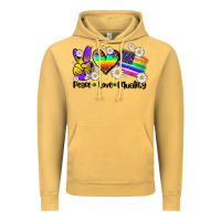Vintage Mustard peace love  equality Vintage Hoodie - AdoDesignShop