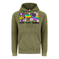 Vintage Olive peace love  equality Vintage Hoodie - AdoDesignShop