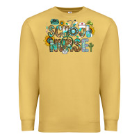 Antique Gold school nurse Premium Sweatshirt - CowhideDigitalArt