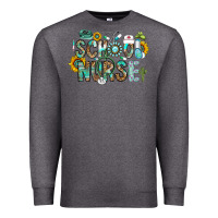 Charcoal Heather school nurse Premium Sweatshirt - CowhideDigitalArt