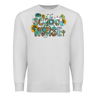 Dove Grey school nurse Premium Sweatshirt - CowhideDigitalArt